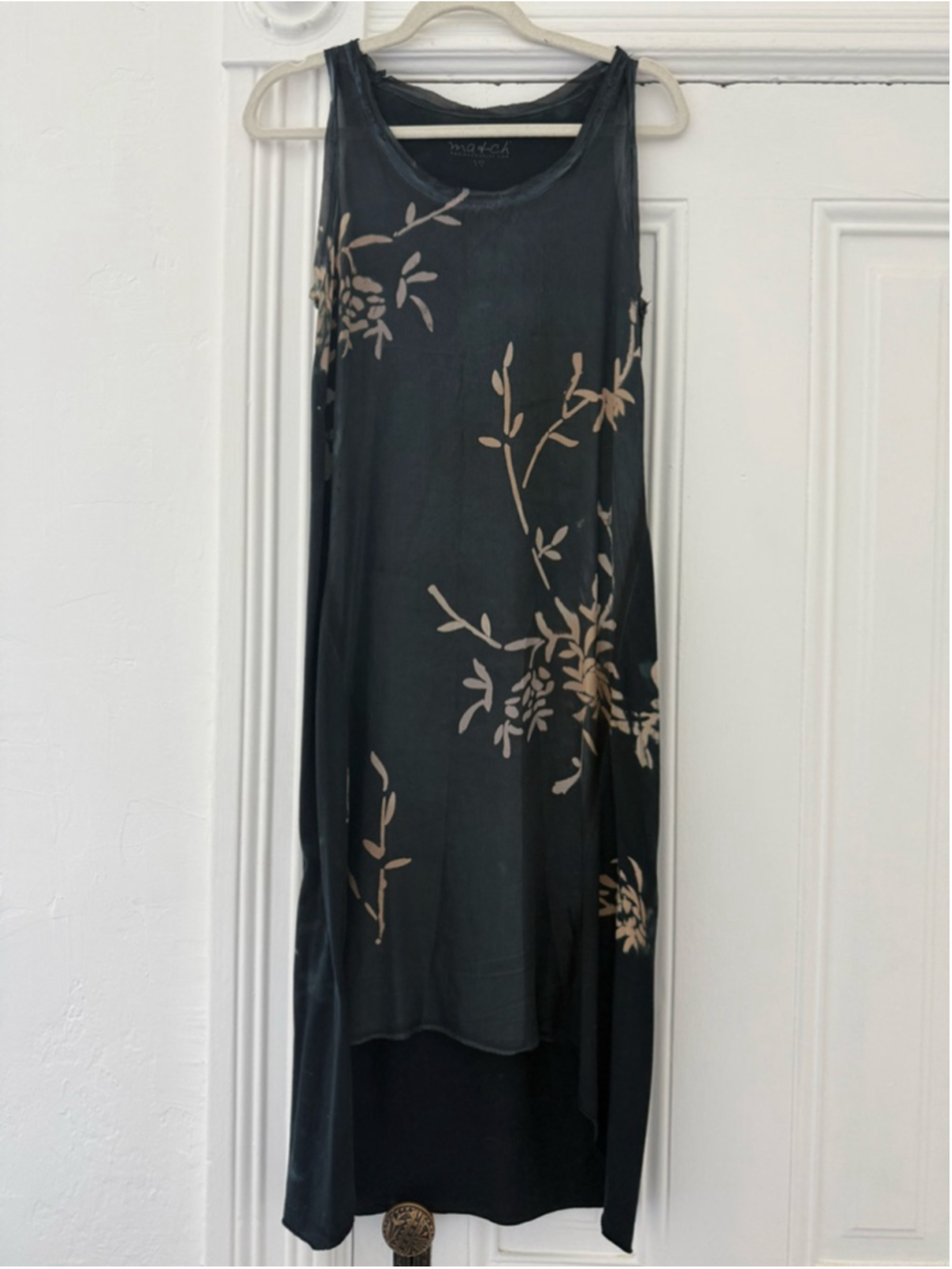 Women's Match Marika Charles Black & Beige Floral High Low Dress
